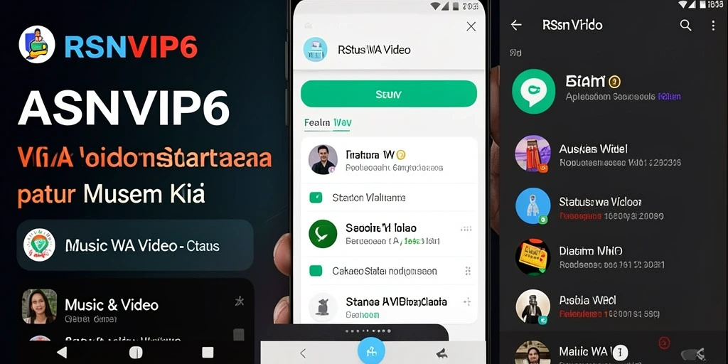 Tampilan antarmuka RSNVIP6 dengan fitur menarik untuk status WA.