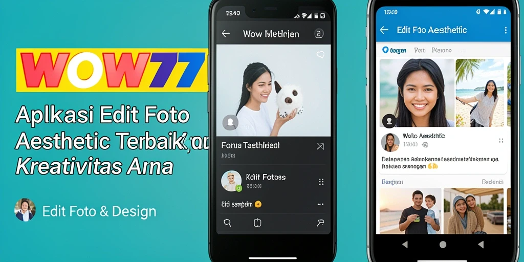 Antarmuka WOW77 yang memukau untuk Edit Foto Aesthetic.